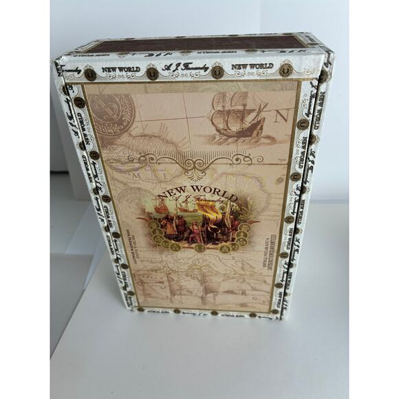 Cigar Boxes Empty 2 A.J. Fernadez Esteli Nicaragua New World Brand 7.5 x 5 x 2.5 - Picture 2 of 11